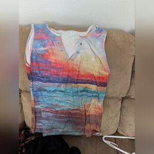 Multicolor Sleeveless Women's Top